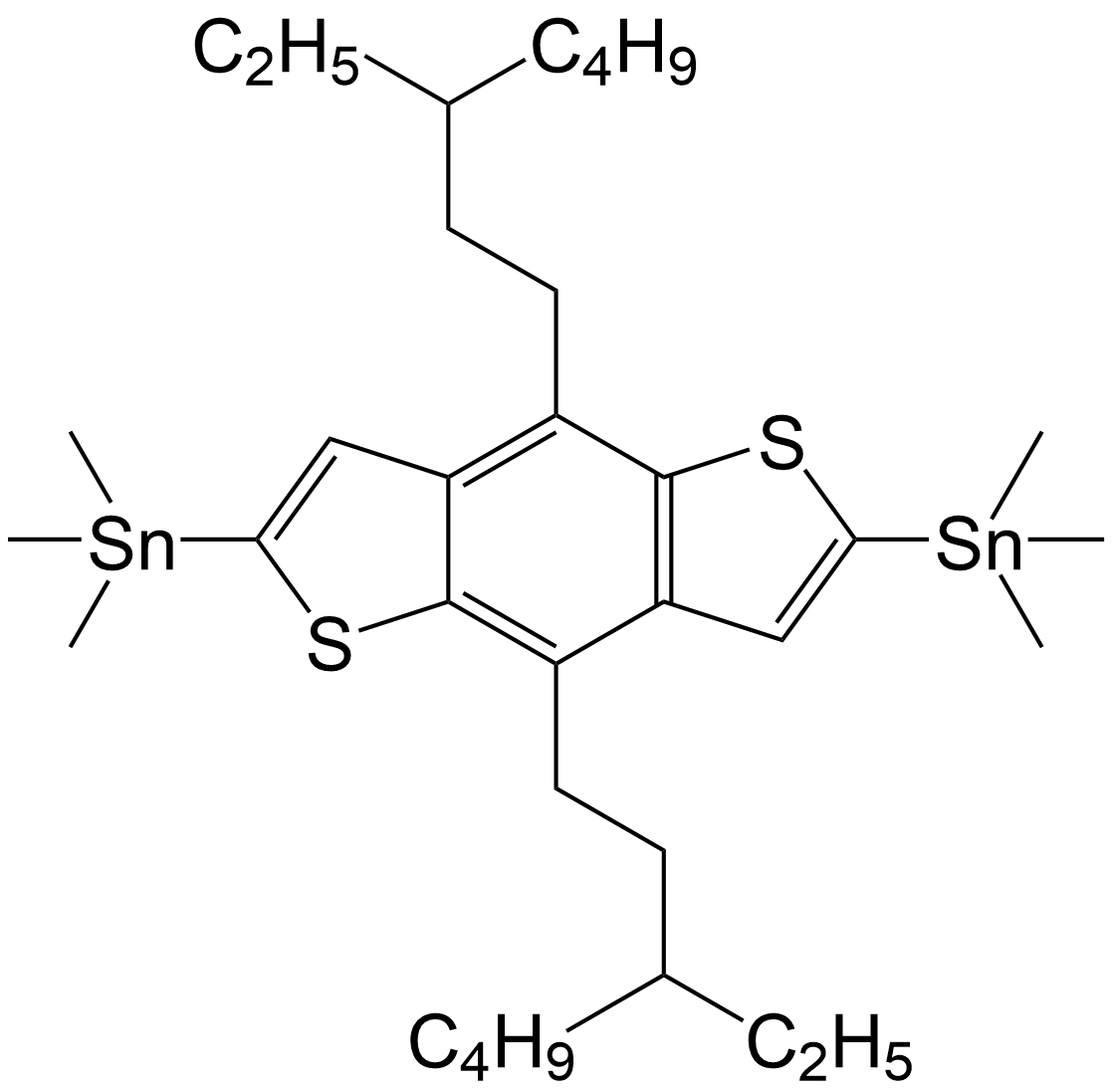 4,8-bis(3-ethylheptyl)) benzo[1,2-b:4,5-b'] dithiophene-2,6-diyl) bis(trimethylstannane)/